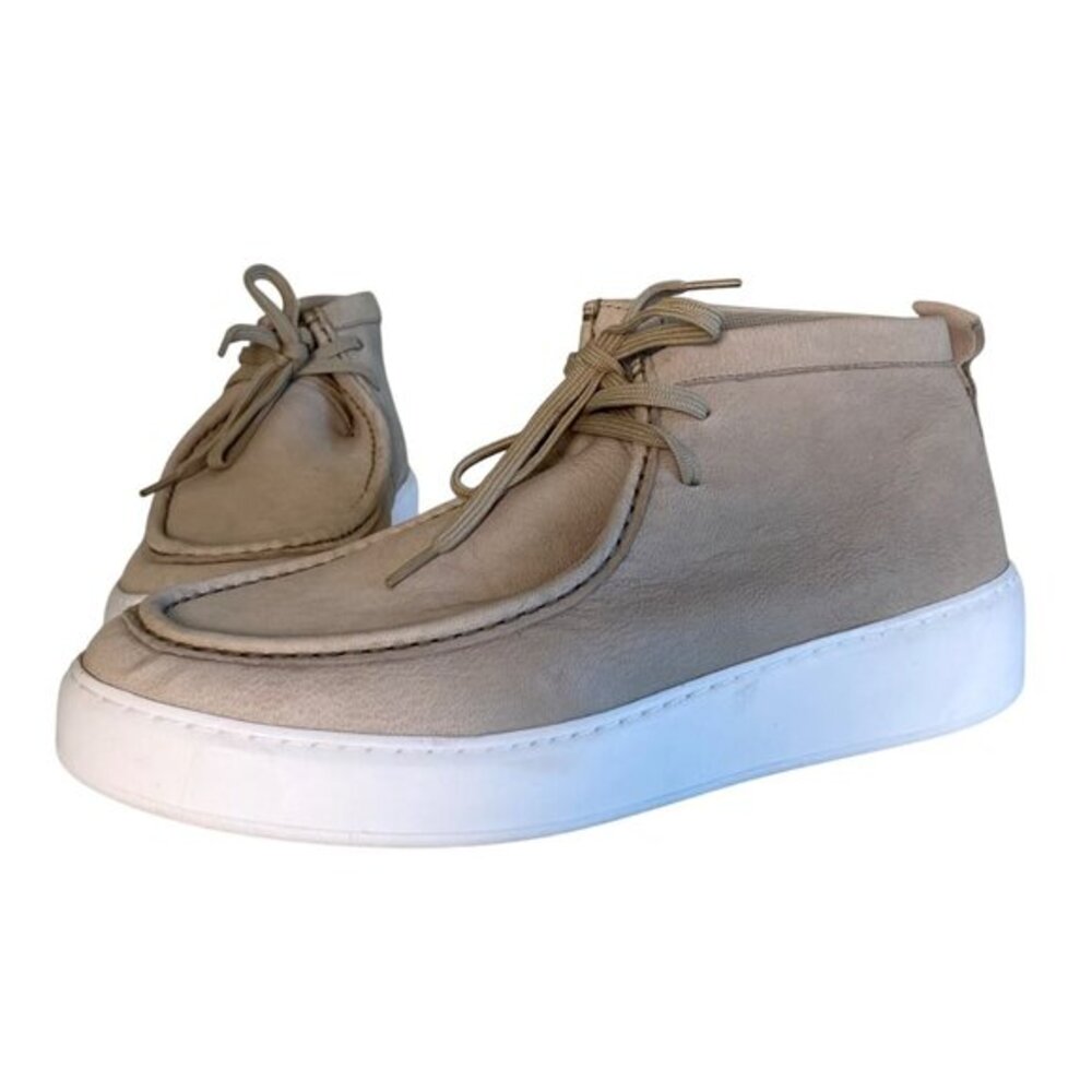 STEVE MADDEN MENS SZ 8 Willis Taupe High Top Sneaker Boot Casual Business